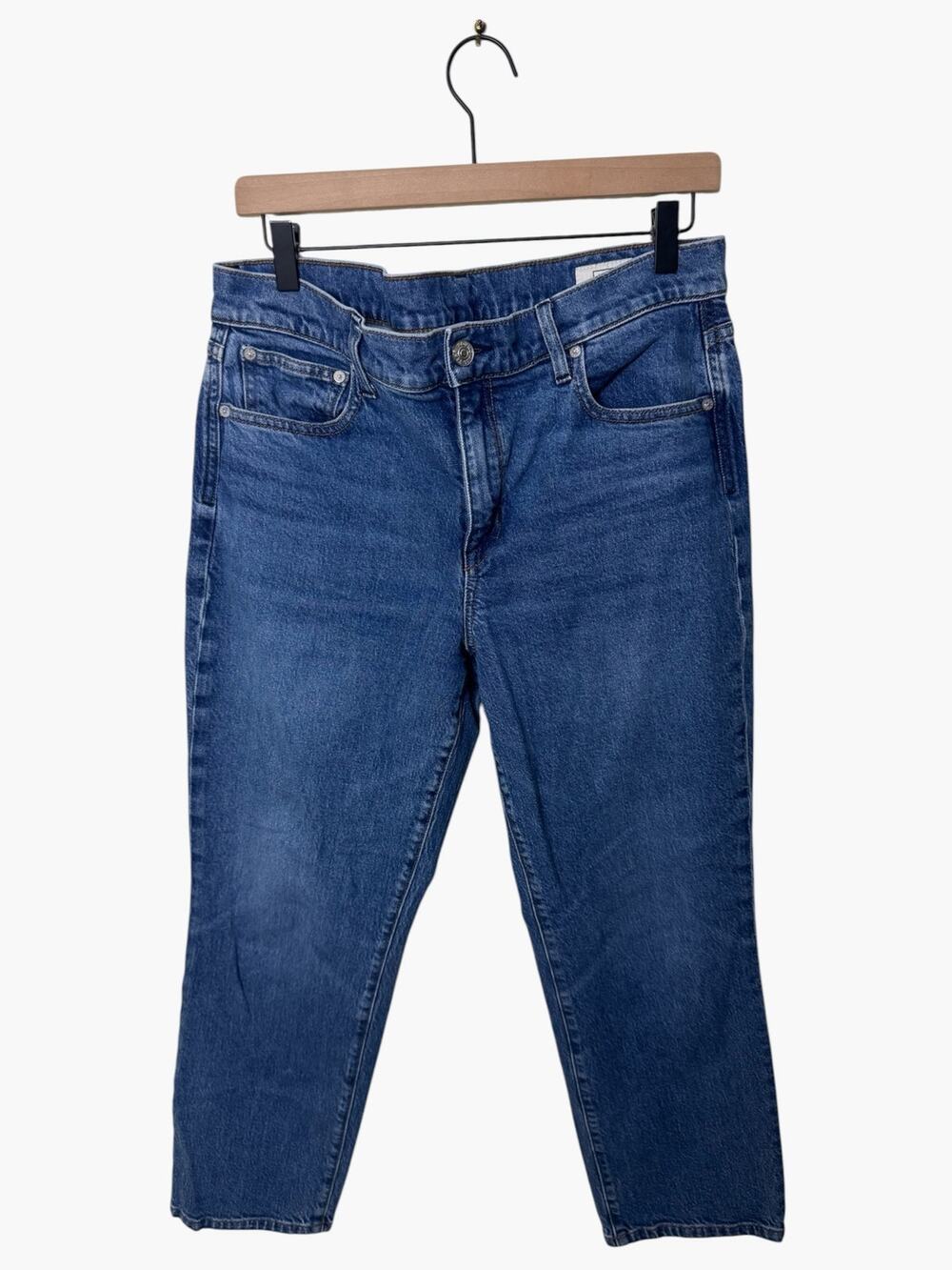 AYR The Frenchie Straight leg crop blue jean Size 31